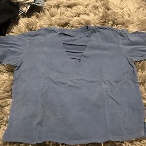 Blue and yellow t shirts